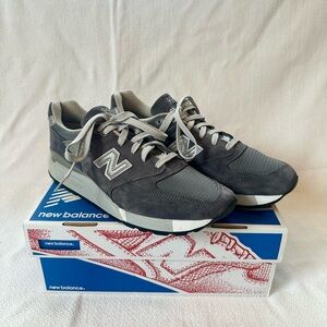 New Balance 998 M998CH Made in USA Suede Cushioned Sneaker Grey